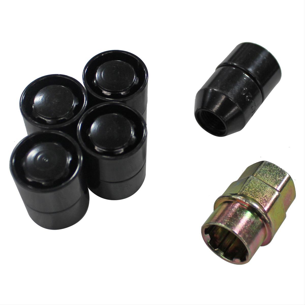 JEEP BİJON ŞİFRE SETİ, 5'Lİ KİLİTLİ BİJON SETİ SİYAH 1/2-20