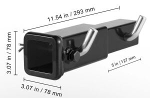 VEVOR RÖMORK ÇEKME UZATMASI 2'' ALICI ADAPTÖR UZATICI 1815 KG ÇEKME KAPASİTESİ