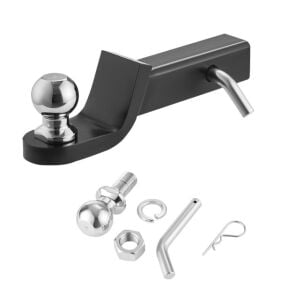 RÖMORK ÇEKME APARATI 2'' ALICI, 2'' DÜŞÜŞLÜ RÖMORK TOPUZU MONTAJI, 3401 KG KAPASİTE, SİYAH