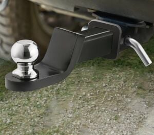 RÖMORK ÇEKME APARATI 2'' ALICI, 2'' DÜŞÜŞLÜ RÖMORK TOPUZU MONTAJI, 3401 KG KAPASİTE, SİYAH