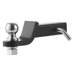 RÖMORK ÇEKME APARATI 2'' ALICI, 2'' DÜŞÜŞLÜ RÖMORK TOPUZU MONTAJI, 3401 KG KAPASİTE, SİYAH