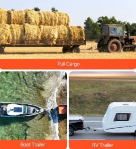 AYARLANABİLİR RÖMORK ÇEKME APARATI 2'' ALICI, 9'' DÜŞÜŞLÜ TOPUZ MONTAJI, 3400 KG KAPASİTE, SİYAH