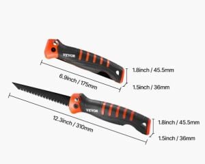 KATLANABİLİR EL TESTERESİ 12.7 CM KATLANABİLİR TESTERE YUMUŞAK TUTACAKLI, ALÇIPAN VE PVC İÇİN
