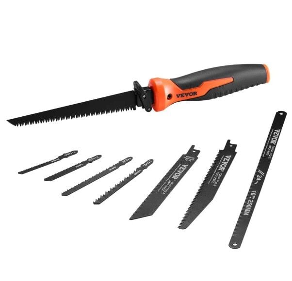 EL TESTERESİ 15 CM ANAHTAR DELİĞİ TESTERESİ YUMUŞAK TUTACAKLI 8’İ 1 ARADA ÇOK AMAÇLI BIÇAKLAR