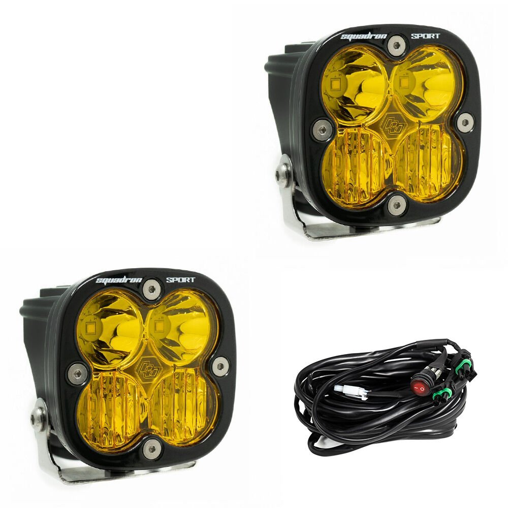 BAJA DESİGNS SQUADRON SPORT DELİCİ VE YAYICI COMBO AMBER LED AYDINLATMA