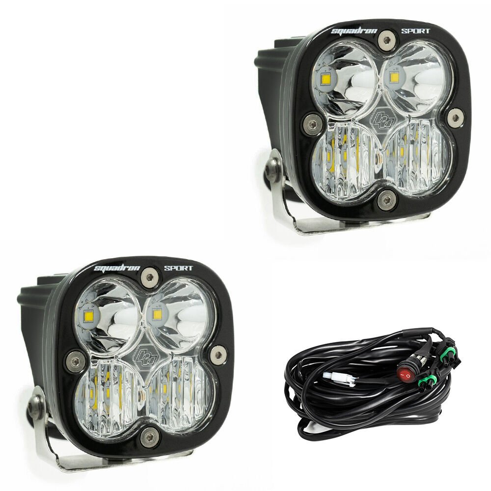 BAJA DESİGNS SQUADRON SPORT DELİCİ VE YAYICI COMBO BEYAZ LED AYDINLATMA