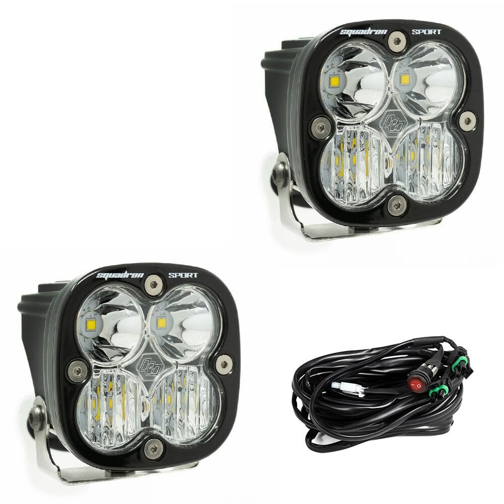 BAJA DESİGNS SQUADRON SPORT DELİCİ VE YAYICI COMBO BEYAZ LED AYDINLATMA