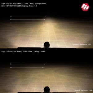 BAJA DESİGNS LP6 PRO DELİCİ VE YAYICI COMBO BEYAZ LED AYDINLATMA
