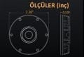 1351 KC CYCLONE LED AYDINLATMA BEYAZ BUĞULU CAM