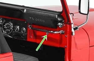 1972-1986 JEEP CJ TORPİDO KAPAK KİLİDİ, TORPİDO KAPAK AÇMA DÜĞMESİ