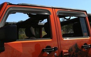11349.10 CAM RÜZGARLIĞI SİYAH KARBON FİBER 2007+ JEEP RUBICON