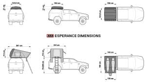 ARB ESPERANCE ARAÇ ÜZERİ ÇADIR (ARB ESPERANCE ROOFTOP TENT)