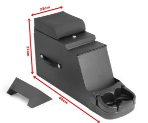 ARA KONSOL, ORTA KONSOL, KOL DAYAMA TEYP YUVALI, METAL GÖVDE, SİYAH RENK 1976-1986 JEEP CJ VE 1987-1995 JEEP WRANGLER YJ