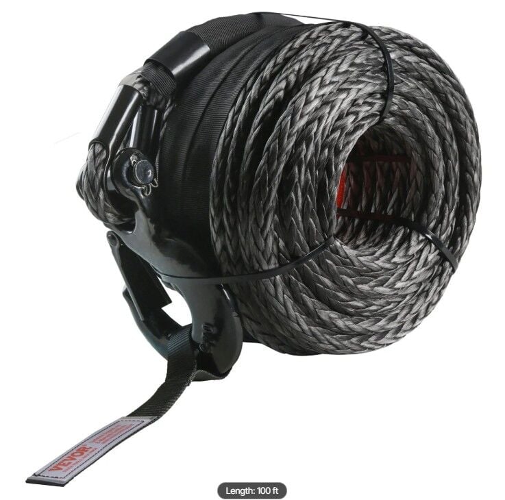 VEVOR VİNÇ SENTETİK HALATI 3/8 X 100FT