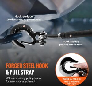 VEVOR VİNÇ SENTETİK HALATI 3/8 X 100FT