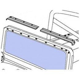 1976-1995 JEEP CJ VE WRANGLER YJ BİKİNİ VEYA TENTE MONTAJ ÇITASI ÖN CAM ÇERÇEVE ÜSTÜ