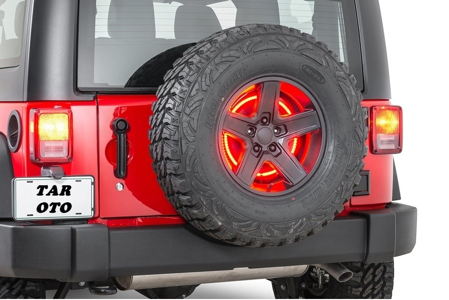 ARKA STEPNE İÇİ HALKA 3. STOP LAMBASI KIRMIZI 2007-2018 JEEP RUBICON VE 1997-2006 JEEP WRANGLER