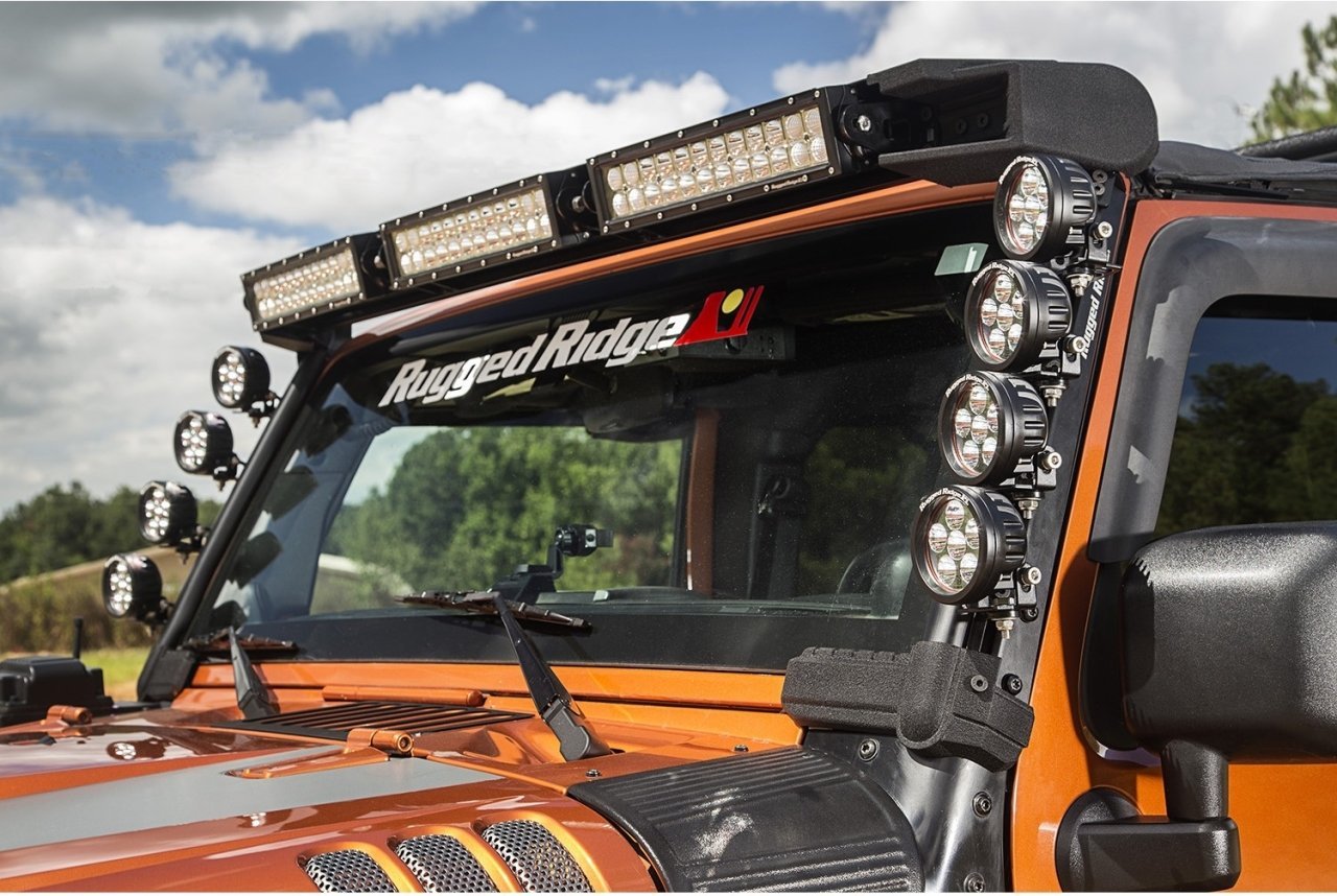 2007-2017 JEEP RUBICON ÖN CAM ÇERÇEVE ÜZERİ IŞIK AYAĞI