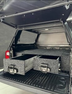 GORILLA OVERLANDER KASA İÇİ BAGAJ DEPOLAMA VE ÇEKMECE SİSTEMLERİ 1 ADET VE YAN KAPAK DAHİL