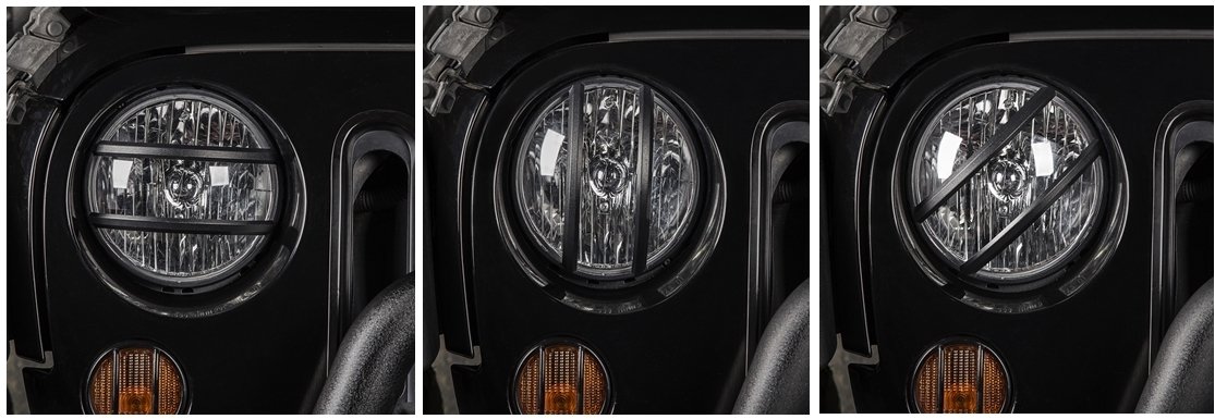 2007-2017 JEEP RUBICON FAR IZGARA SETİ, FARKLI ŞEKİLLERDE TAKILABİLİR