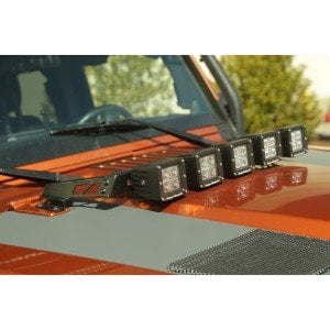 2007-2017 JEEP RUBICON KAPUT ÜZERİ 5 Lİ LED SPOT SETİ