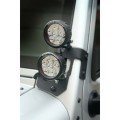 2007-2017 JEEP RUBICON ÖN CAM ÇERÇEVE YANI ÇİFTLİ LED SPOT SETİ YUVARLAK