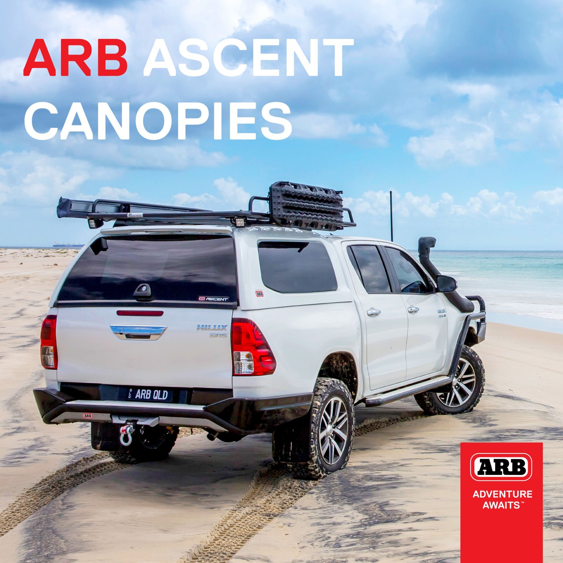 AC06C ARB ASCENT CANOPY 2015-2022 TOYOTA HILUX CAMLI KASA KABİNİ HILUX CANOPY ARB