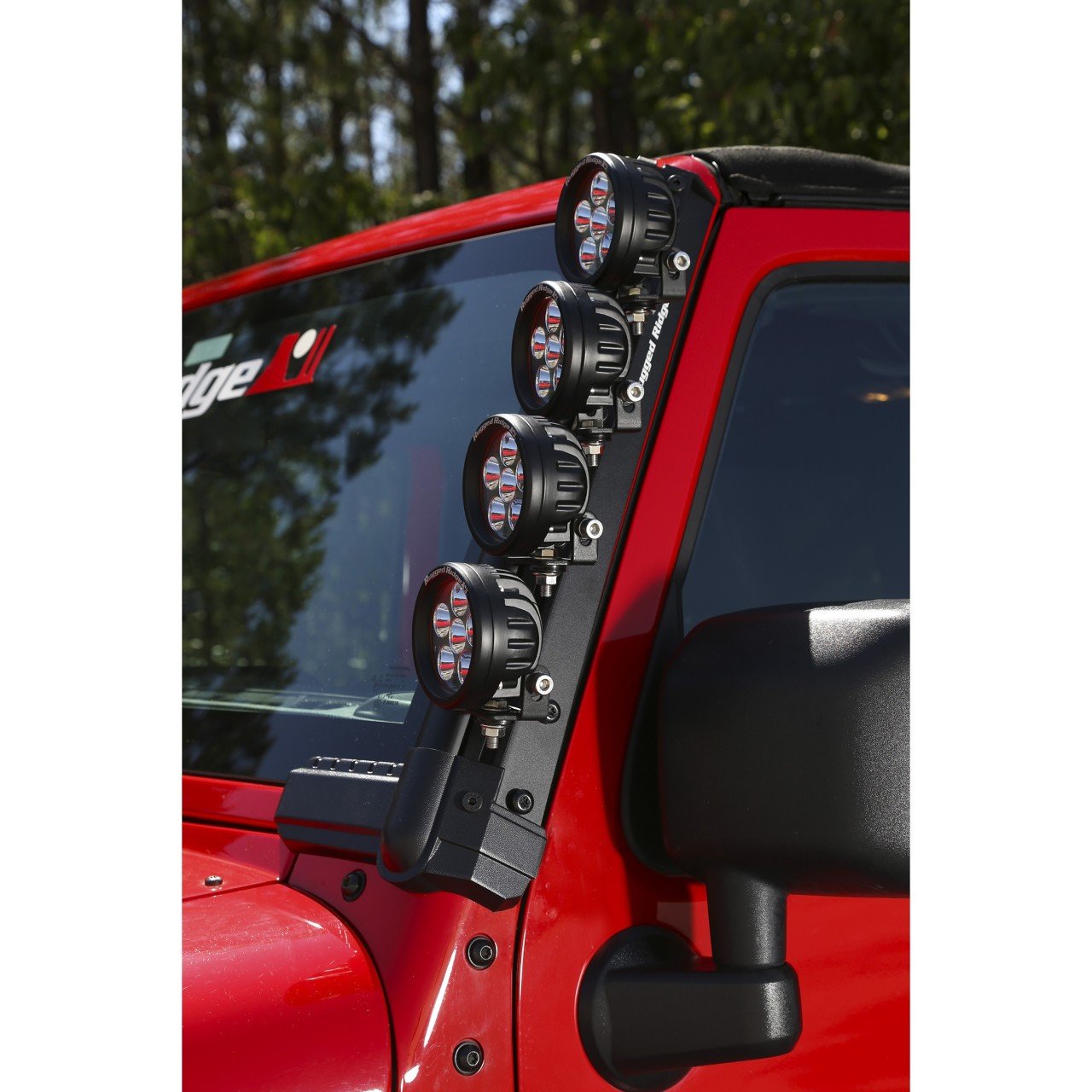 2007-2017 JEEP RUBICON ÖN CAM ÇERÇEVE İÇİN IŞIK MONTAJ AYAK SETİ