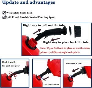 YAKIT BİDONU JERRY CAN 7.5 LİTRE KIRMIZI