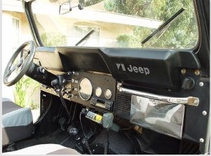 1976-1986 JEEP CJ TORPİDO KAPAĞI PASLANMAZ ÇELİK