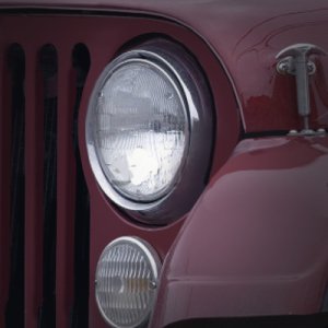 1972-1986 JEEP CJ ÖN FAR DIŞ ÇERÇEVESİ (ÇİFT) KROM