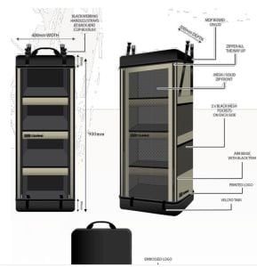 ARB ARAÇ YANI TENTE İÇİN ORGANIZER, ARB TENTE MALZEME DOLABI ARB4210