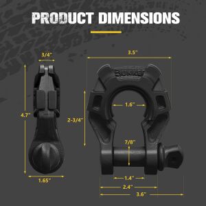 BUNKER D-SHACKLE 3/4 ÇİFLİ SET MAPA