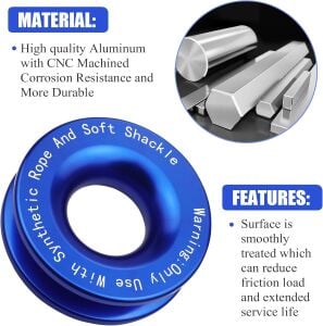 SENTETİK HALAT KURTARMA MAKARASI MAVİ