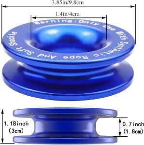 SENTETİK HALAT KURTARMA MAKARASI MAVİ