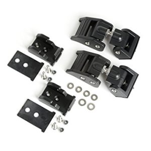 KAPUT MANDAL SETİ, SİYAH, ALUMINYUM, 1997-2006 JEEP WRANGLER TJ,