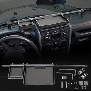 2007-2010 JEEP RUBICON TORPİDO ÜZERİ ORGANİZER VE TELSİZ MONTAJ APARATI