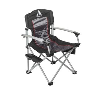 KAMP KOLTUĞU, KAMP SANDALYESİ, KATLANIR KAMP SANDALYESİ, KOLTUK, SANDALYE 4'LÜ PAKET SET SİYAH 150KG TAŞIMA KAPASİTELİ BARDAKLIKLI ARB 10500111