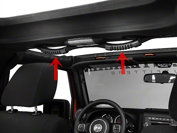 2007-2017 JEEP RUBICON TUTAMAK İKİLİ TAVAN ORTA KISIM İÇİN (SİYAH)