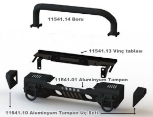 11541.14 XHD ALÜMİNYUM TAMPON BORUSU
