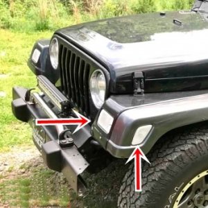 1997-2006 JEEP WRANGLER TJ ÖN FAR ALTI PARK VE YAN SİNYAL LAMBA SETİ BEYAZ