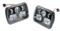 JEEP CHEROKEE XJ VE JEEP WRANGLER YJ LED FAR DİKDÖRTGEN SİYAH