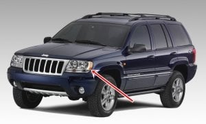 1999-2004 JEEP GRAND CHEROKEE WJ ÖN SAĞ FAR