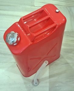 JERRY CAN METAL YAKIT BİDONU HUNİLİ KIRMIZI