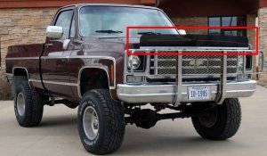 BÖCEK KALKANI | 1961-1991 CHEVROLET GRUBU KAMYONET VE MİNİBUSLER İÇİN UYUMLU - KISA TİP - SİYAH BÖCEK KALKANI