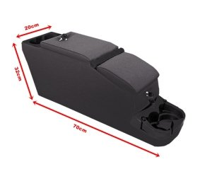 1976-1995 JEEP CJ VE WRANGLER ARA KONSOL, ORTA KONSOL, KOL DAYAMA ÇİFT BÖLME SİYAH RENK
