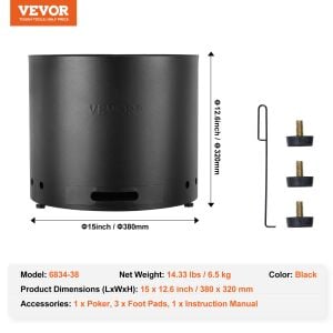 VEVOR DUMANSIZ ATEŞ ÇUKURU (BONFİRE)
