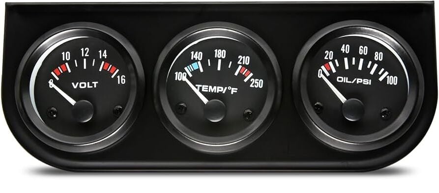 GÖSTERGE PANELİ 3'LÜ UNIVERSAL (VOLTMETRE-HARARET-YAĞ)