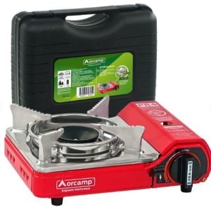 ORCAMP TEKLİ MİNİ PORTATİF OCAK, KIRMIZI