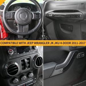 KARBON FİBER İÇ TRİM JEEP WRANGLER JK RUBİCON 2011-2017